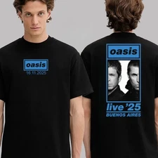 Oasis Live 25 Venues Tee Buenos Aires Night 2 At Estadio Mâs Monumental T-Shirt