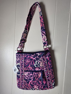 #ad #ad Vera Bradley Hipster Crossbody Bag Katalina Pink Quilted Floral NWT $29.99