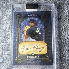 Wild Card 5 Card Draw Ryan Harvey Autograph Rookie Blue Foil Blue /2 2024. rookie card picture