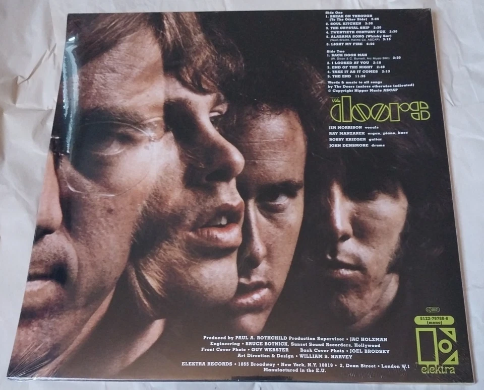 NEW The Doors Lp s/t Vinyl Rhino Mono 180g Mono Mix jim morrison light my fire - Image 4 of 4