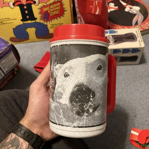 Vintage 1994 Thermo Denny's Polar Bear Coca Cola Plastic Coffee Mug