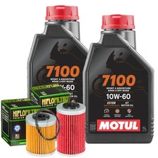KIT TAGLIANDO 2L MOTUL 7100 10W60 + FILTRI OLIO KTM SM Supermoto 690 2007-2009