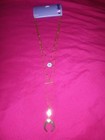 Claire's Necklace Set Gold Tone Moon Pendant - 4 layered Necklaces 1 Great Look — photo 2