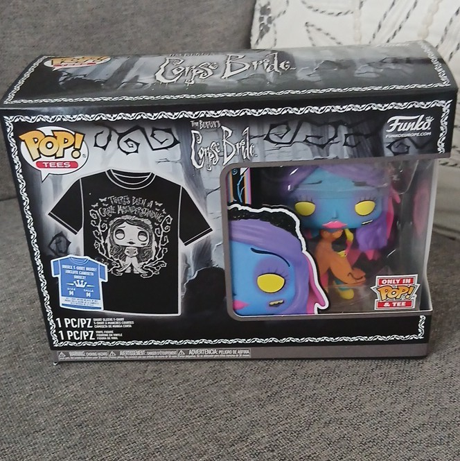 Funko Pop! & Tee Tim Burton's Corpse Bride Emily Exclusivo Talla M NUEVO Sellado