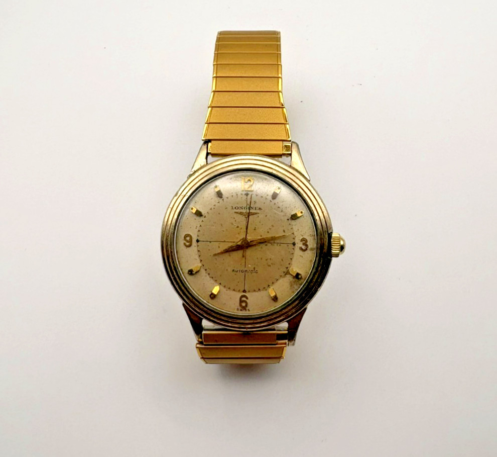 Vintage 36mm Longines Running Filled Automatic W-447 Watch Gold 10k - vintagewatches.pk