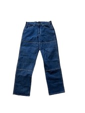 Dickies Mens Denim Double Knee Carpenter Workwear Pants Size 34