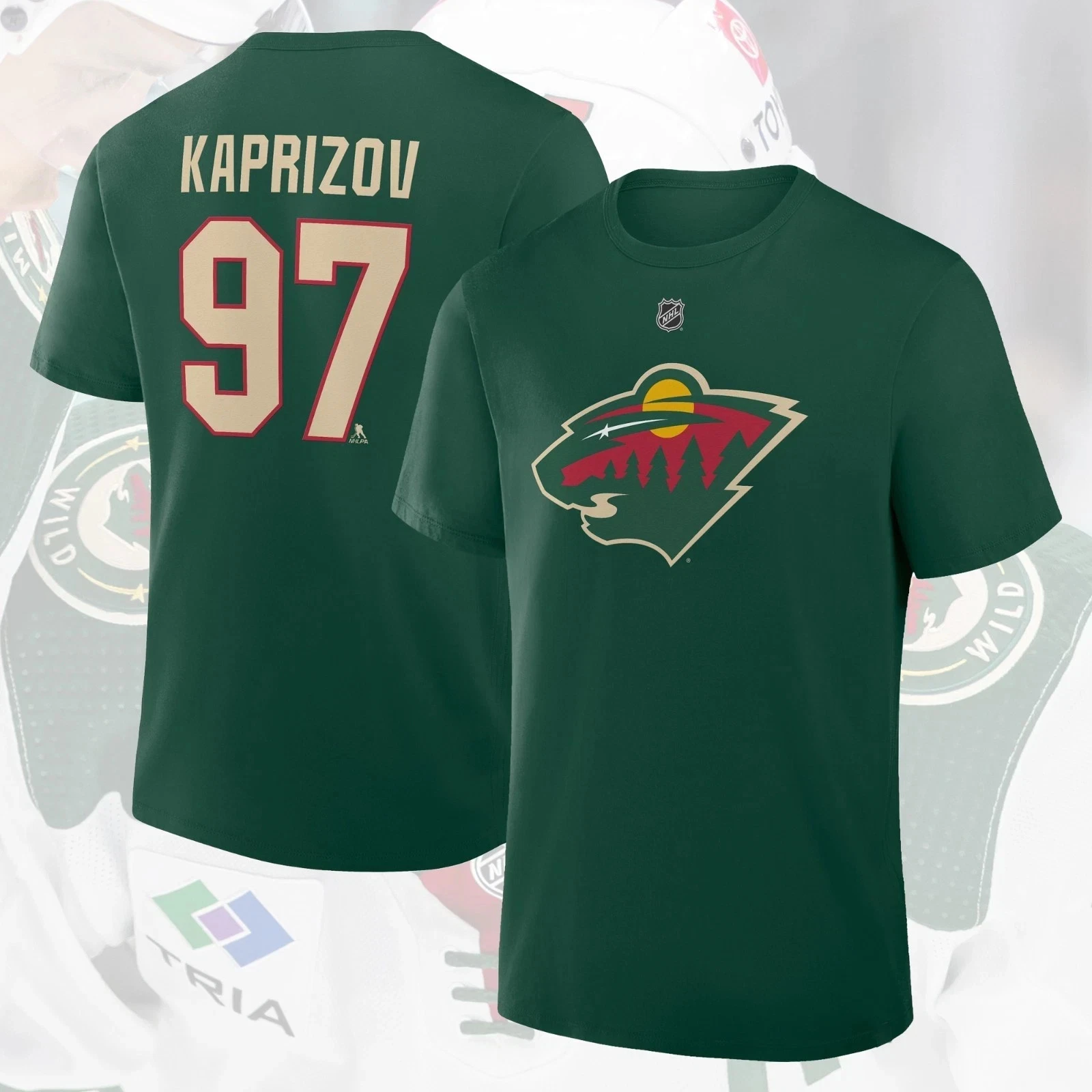 Kirill Kaprizov #97 Minnesota 2026 Name & Number Fan Look