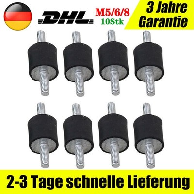 10x Gummipuffer Schwingungsdämpfer Gummilager Gummilager Silentblock M5/M6/M8