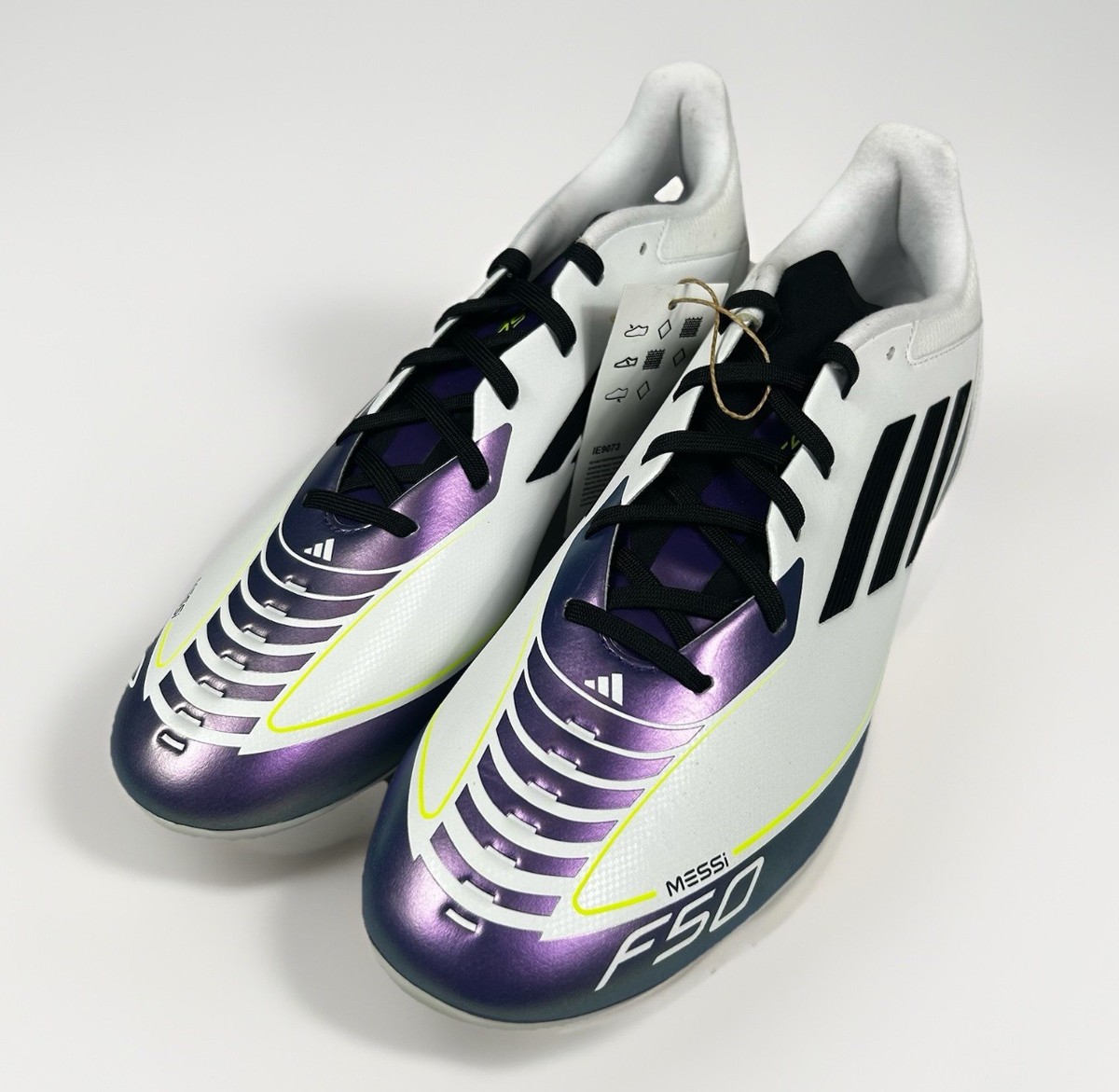 Adidas F50 League FG/MG Messi Soccer Futbol Cleats Mens Sz 11.5 White IE9073 Adidas F50 Elite Messi Firm Ground Cleats Soccer IE9063 White main image 4