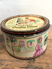 Vintage 1936 Mackintosh’s Quality Street Tin sweets Soldier & Crinoline Lady  