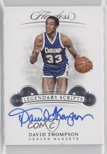 2018 Panini Flawless Legendary Scripts 19/25 David Thompson #LS-DTH Auto HOF 6fs