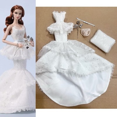 New Silver Rose Gown Belt Veil-Integrity Toys Poeme D' Amour Vanessa Perrin Doll