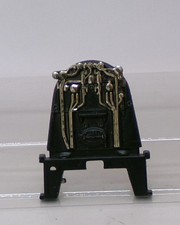 Hornby A4 Class Cab Boiler Backhead/Interior black/gold highlights  OO