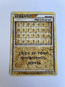 alph lithograph pokemon card price Unknown Rule Pokemon card Alph Lithograph 081/080