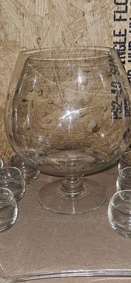 VTG 60s Princess House Heritage Punch Bowl Set w/12 Roly Poly Cocktail Glasses