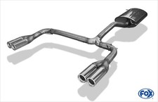  Edelstahl Duplex Sportauspuff Mercedes M-Klasse W163 ML 2x80mm rund