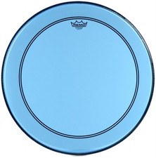 Remo Powerstroke P3 Colortone Blue Bass Drumhead - 22 inch 2-pack Bundle