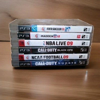 Lot of 6 Sony Ps3 Video Games Madden,Fifa,NCAA,NBA Call Of Duty Black Ops,Ghost 