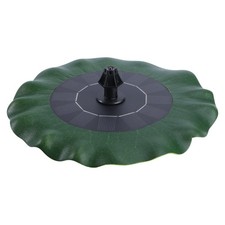 Floating Pond Ornament Water Fountain Outdoor Solar Powered Lotus Leaf