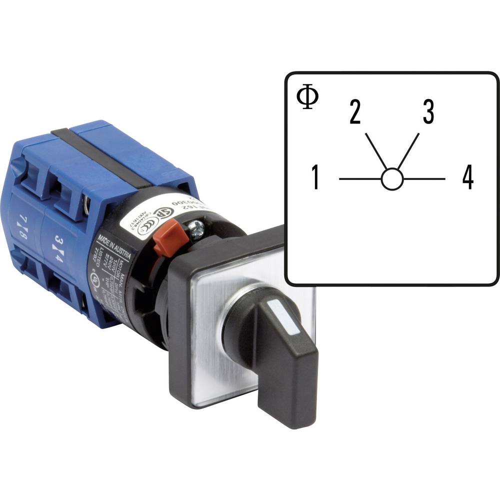 Commutateur rotatif CG4.A251.FS2 Kraus & Naimer 10A gris 3 positions