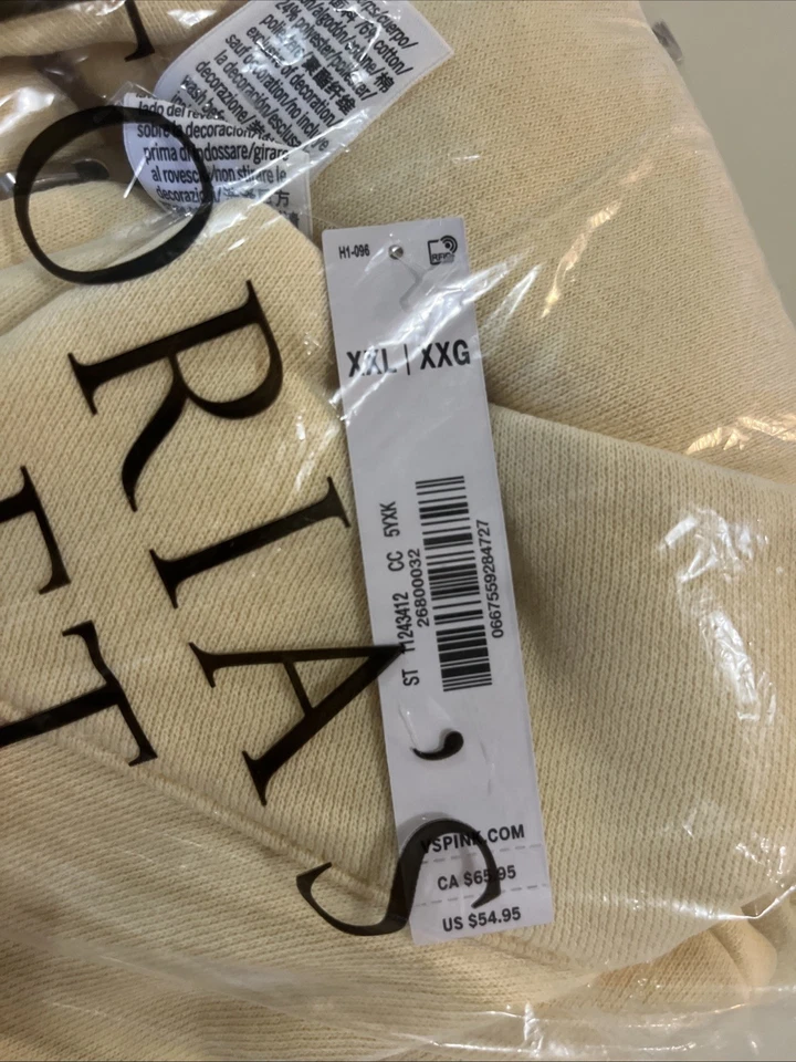 Moletom feminino de lã com zíper completo Pink By Victoria Secret tamanho XXL novo com etiquetas - Imagem 4 de 4