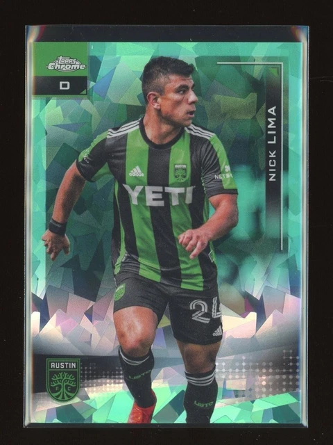 2021 Topps Chrome Sapphire MLS #140 Nick Lima AQUA 80/99 Austin FC