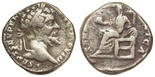 Imperio Romano Moneda de plata Denario 4