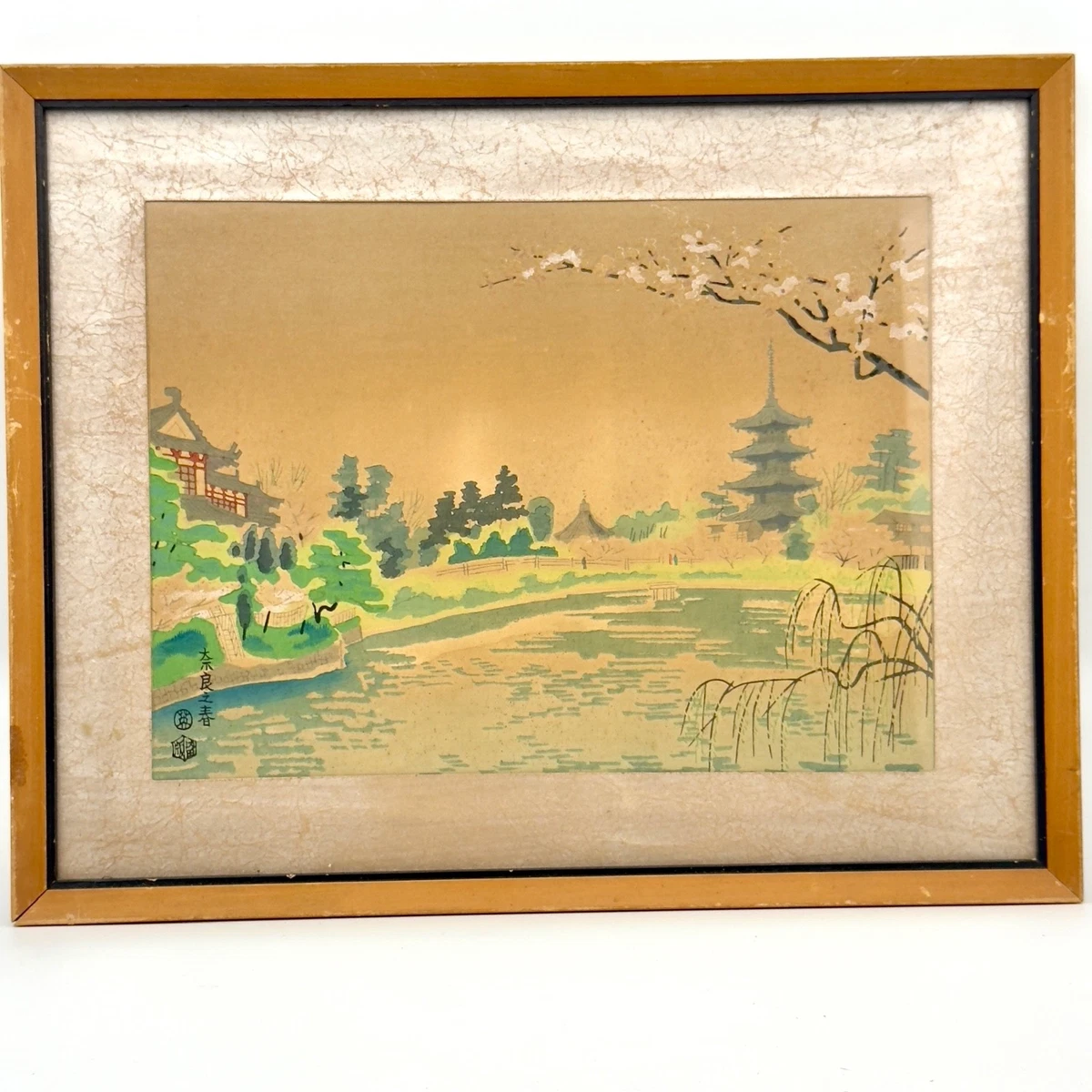 老式木刻版画古董日本版画| eBay