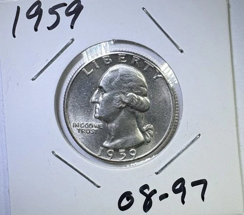 1959 25c SILVER Washington Quarter UNCIRCULATED (08-97)