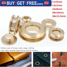 5pcs Brass Eyelets Screw Eyelet Rivets Stud Leather Shoes Belt Craft Hollow Hole