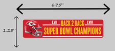 ** 2 PACK ** Super Bowl LVIII Champions Kansa...