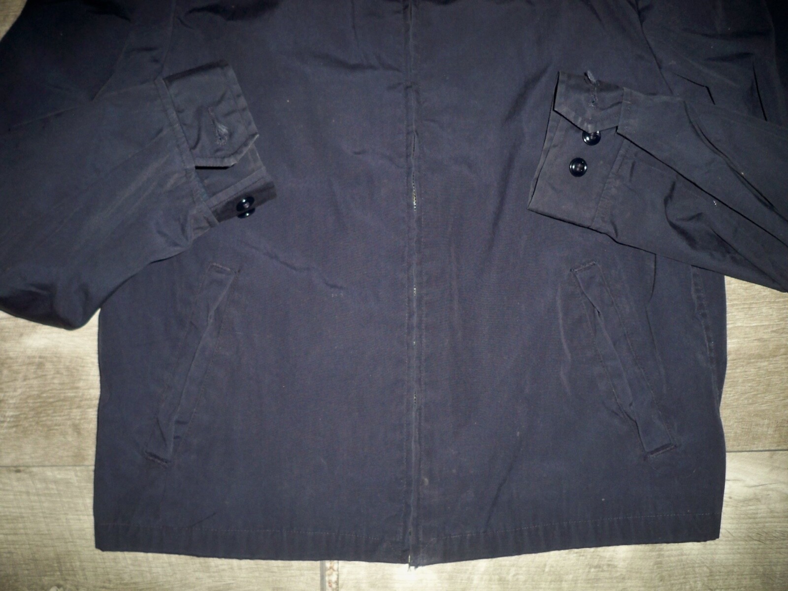 US Navy Windbreaker Blue Shade Poplin Military Me… - image 3