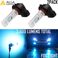 Alla Lighting Light Ice Blue Tint Led 9006 Driving Lightbright Cool Fog Bulb