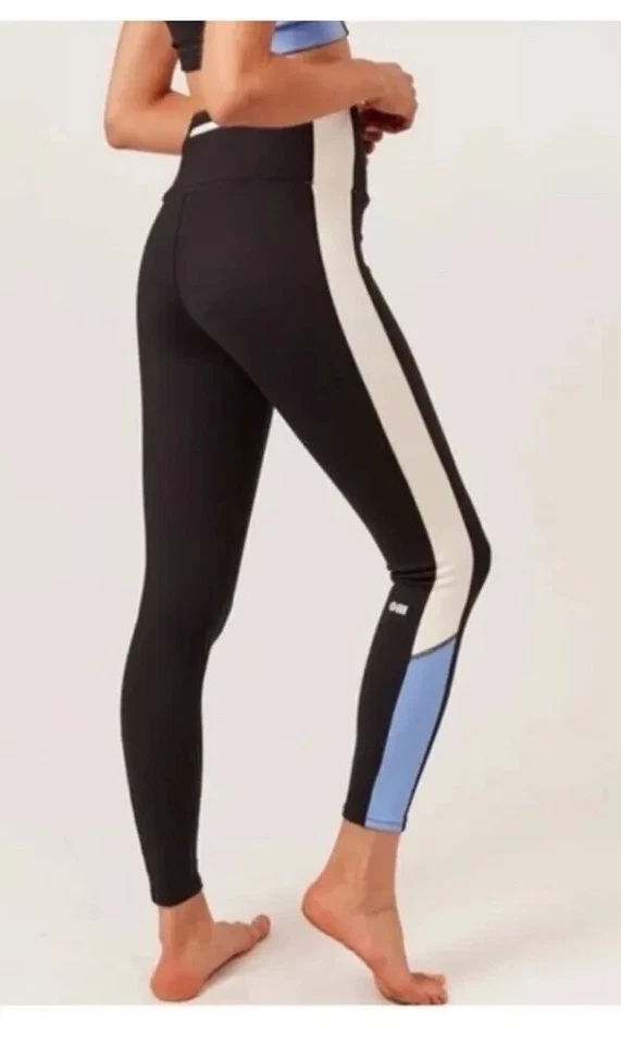 Bandier + Leggings de Neopreno Sólidos y Rayas Negro Azul Blanco Mujer Talla Mediana Foto 2 de 4