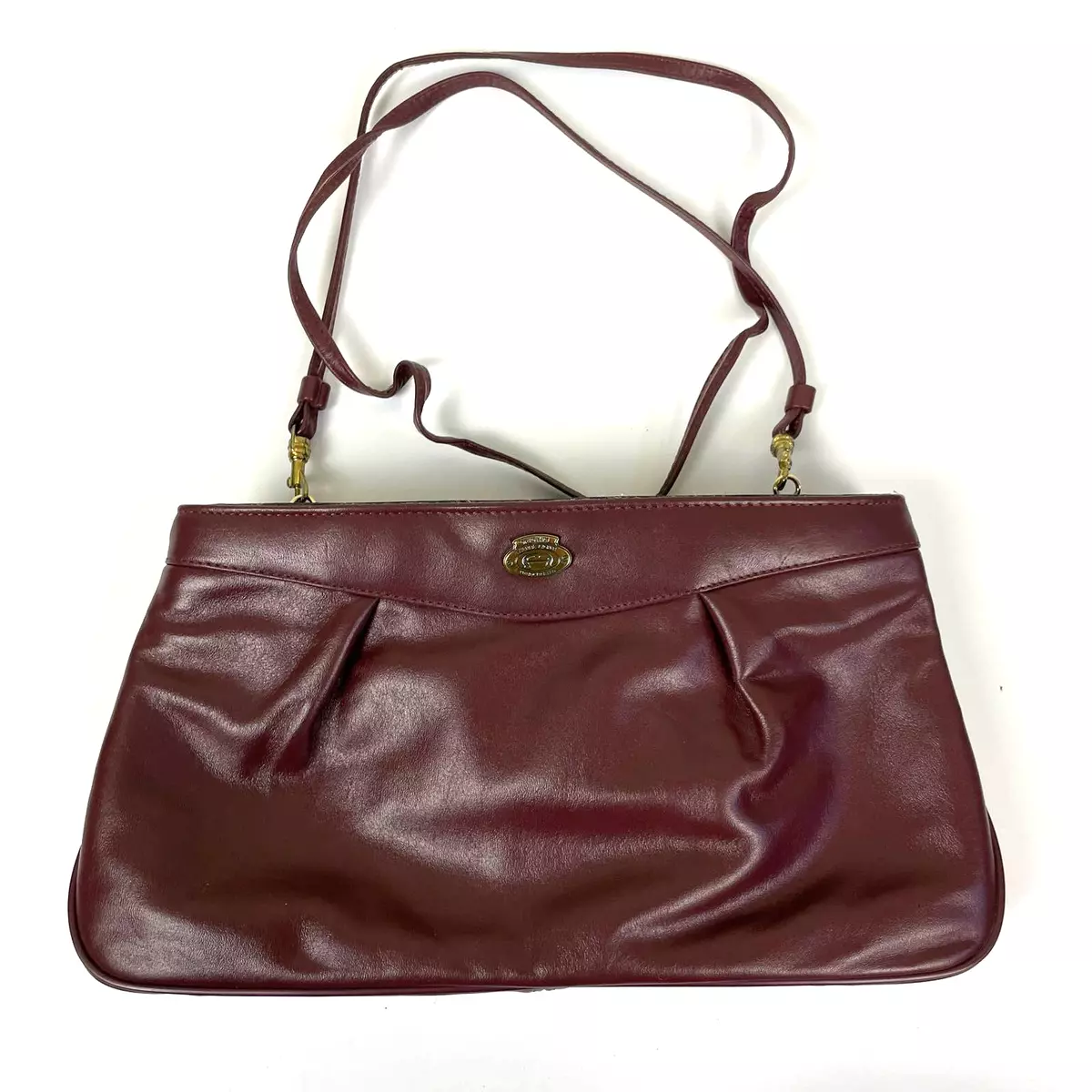 Missouri Burgundy Leather Shoulder Bag | Handmade Crossbody Bag