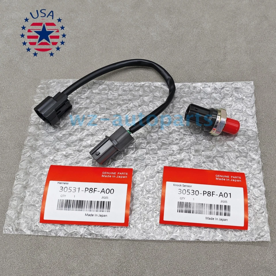 OEM  New 30531-P8F-A00 Knock Sensor & Harness For Honda Accord Pilot Acura CL Foto 4 de 4