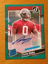 2023 Donruss Rated Rookies Autographs Green #394 YaYa Diaby Buccaneers