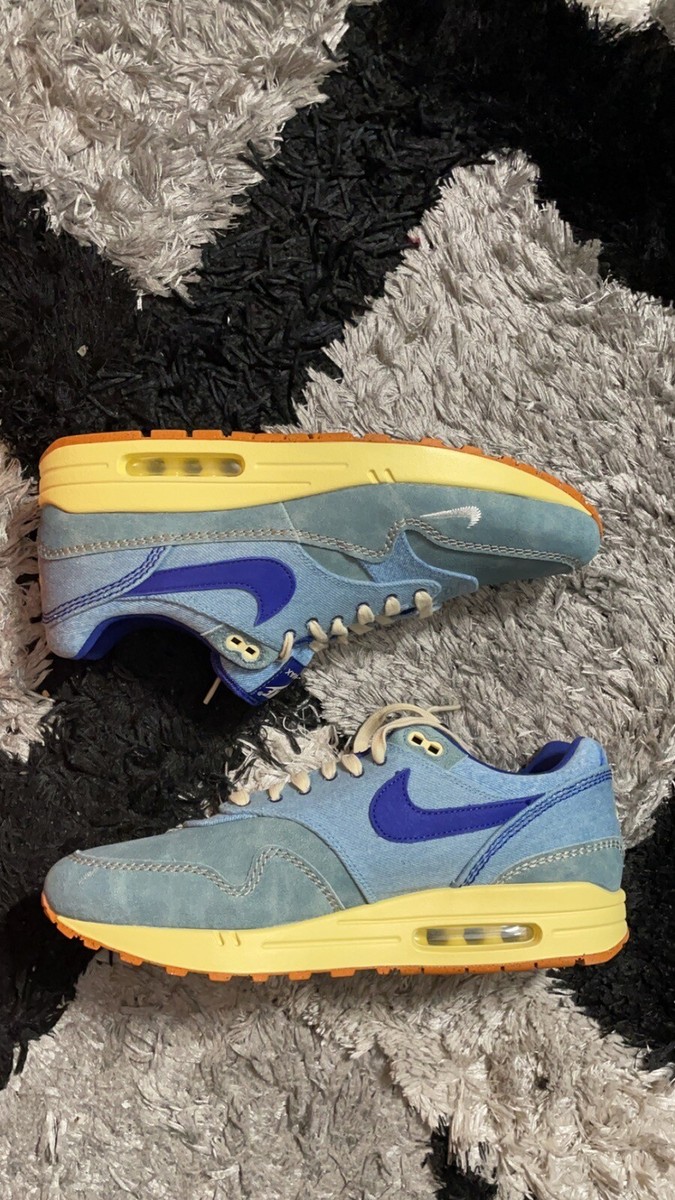 Nike Air Max 1 Premium Dirty Denim Running Shoes Athletic Sneakers Mens Size 12 DV3050-300] Mens Nike Air Max 1 PRM  main image 3