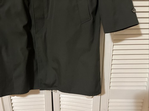 Vintage Rainfair Coats Dark Green Trench Coat Raincoat Size 38 Zip Out Liner - Picture 6 of 19