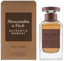 Authentic Moment by Abercrombie & Fitch 3.4 oz EDT Cologne for Men New In Box