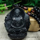 Special offerCertified BlackGreen Burma100%Natural A jadeite Jade Pendant墨翠大日如来佛