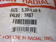 2Qty Non-Radial Tire Inner Tube With Metal Valve