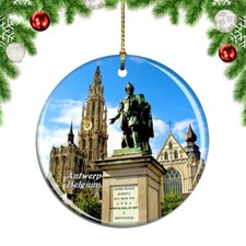 Belgium Antwerp Christmas ornament city travel souvenir