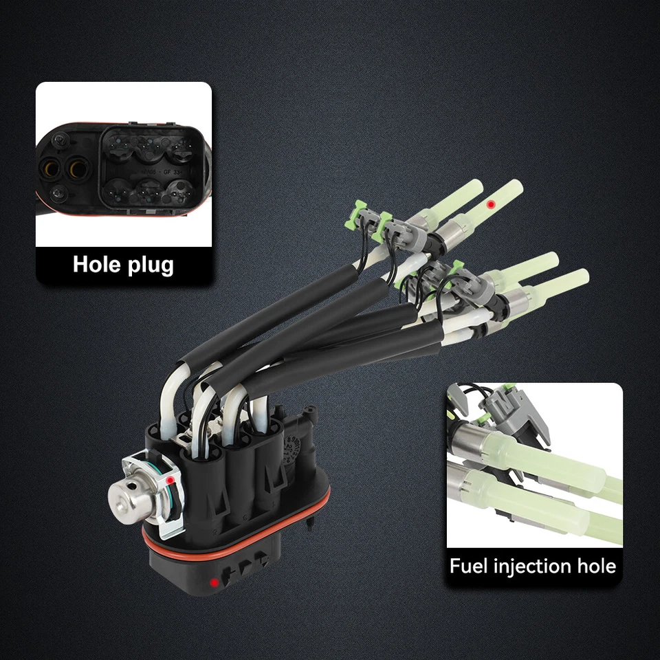 6 inyectores de combustible Spider para Chevrolet Silverado GMC Sierra 1500 1999-2013 4,3 L Foto 2 de 4