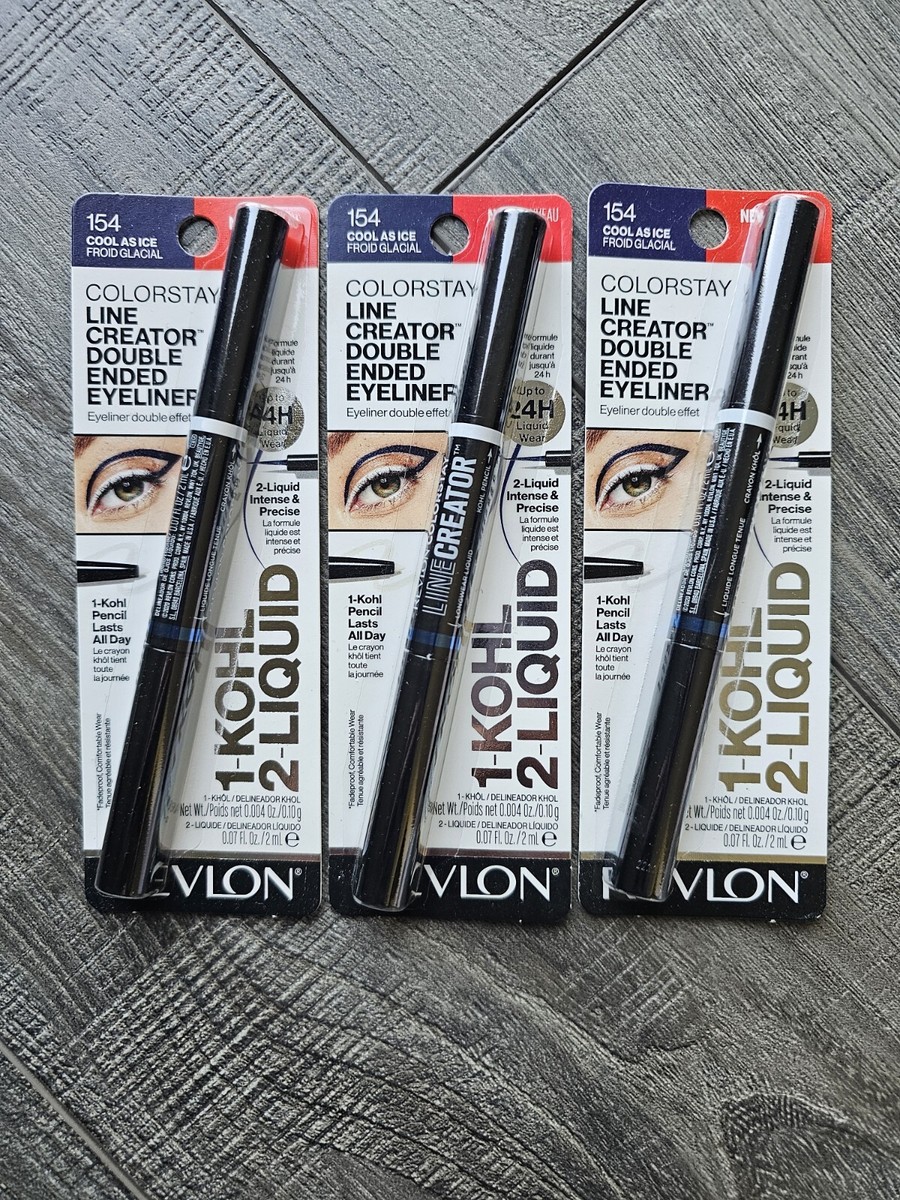 3) Revlon ColorStay Line Creator Waterproof Eyeliner #154 Cool as Ice | eBay