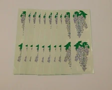 Mrs. Grossman's Lot of 10 Strips Wisteria Paper Whispers 2003 Stickers
