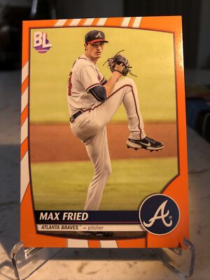 MAX FRIED 2023 Topps Big League #105 Electric Orange Parallel Atlanta Braves