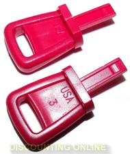 USA MADE 2 SNOW BLOWER KEYS FITS 794696 SELECT BRIGGS MURRAY CRAFTSMAN TROY-BILT