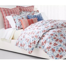 Ralph Lauren Kylah Floral Botanical Poppies King Duvet Cover Set 3Pc