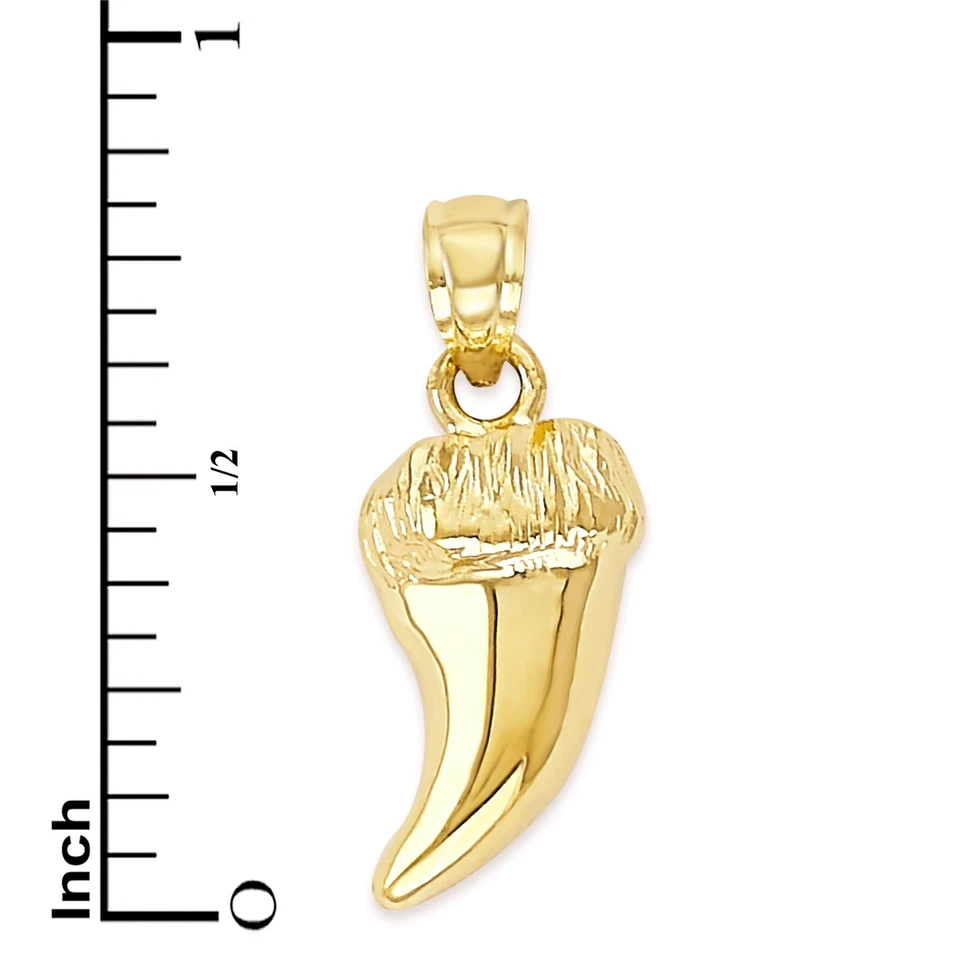 10K Solid Gold Wolf Tooth Pendant – Protective Fang Necklace for Men and Women - Image 4 of 4